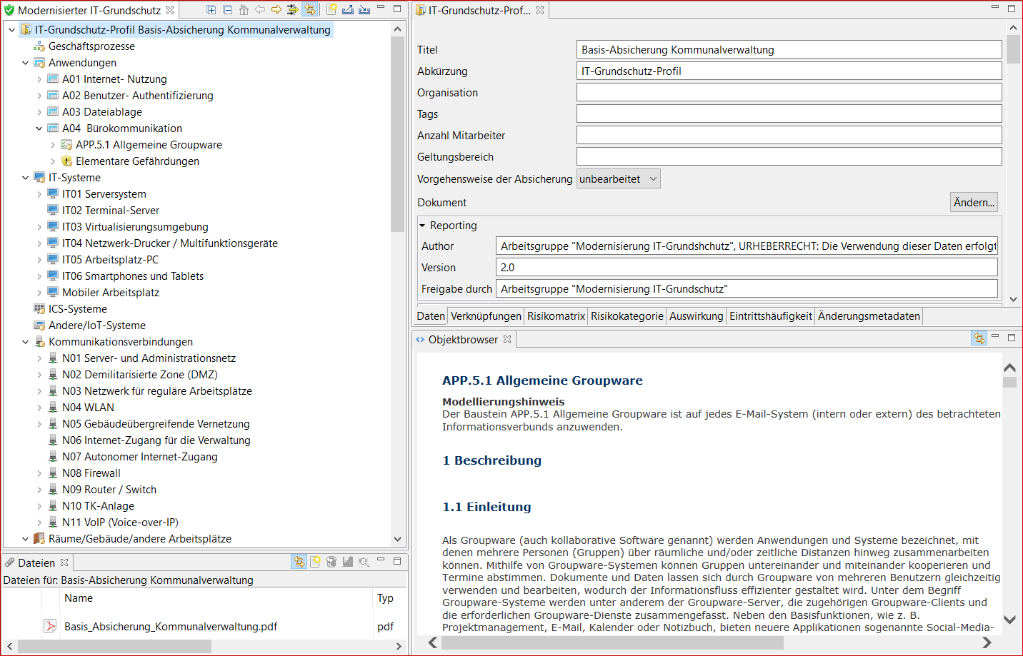 IT-Grundschutz-Profil Basis-Absicherung Kommunalverwaltung Version 4.0