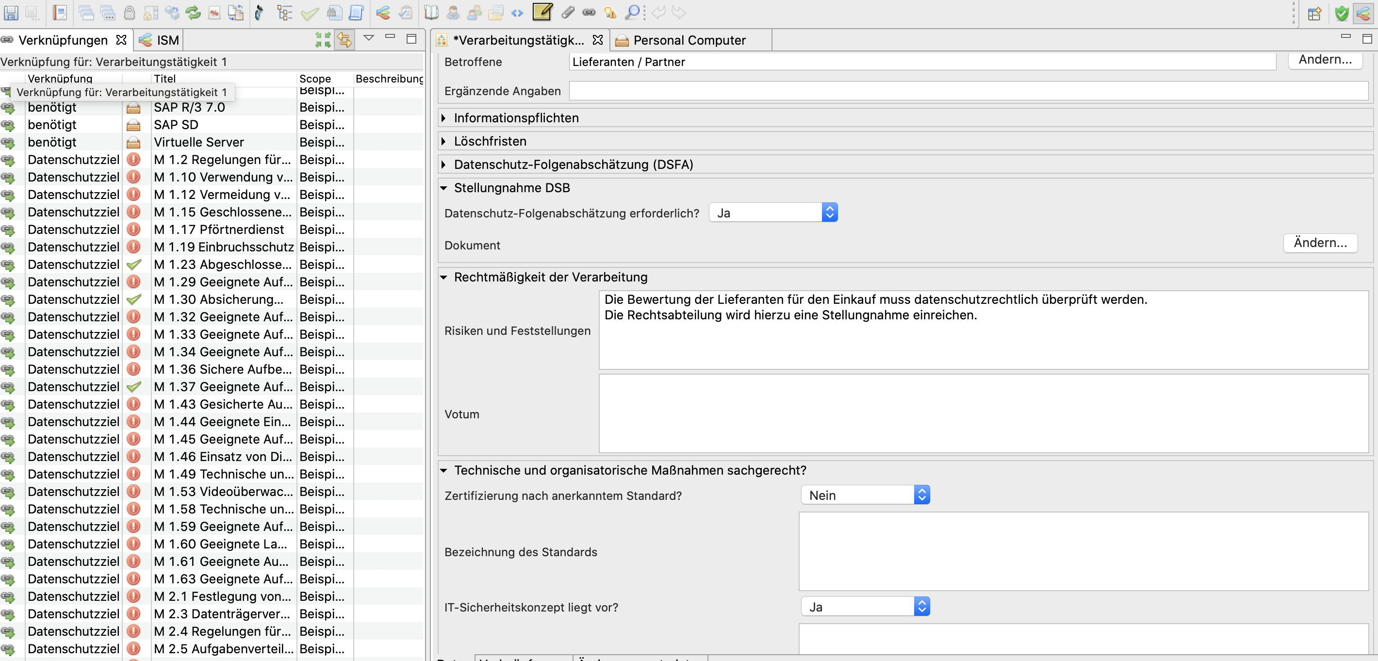 verinice Risikokatalog Plus (ISO 27001 / ISO 27019) inkl. Datenschutzmodul 3