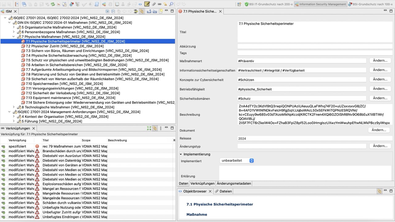 verinice Risikokatalog (ISO 27001 / NIS 2) - Testversion