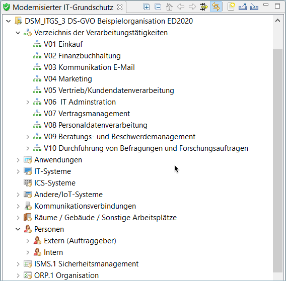 Beispielverbund - Verarbeitungstätigkeit